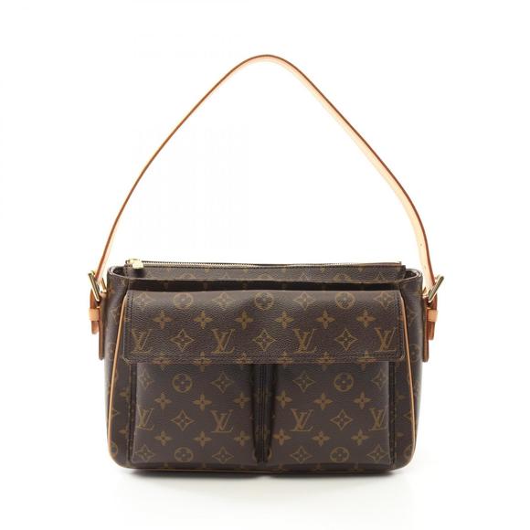 Louis Vuitton Viva Cite GM Shoulder Bag Leather Monogram Brown - Picture 1 of 7